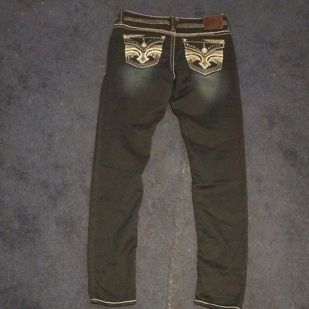 Hydraulic Women's Black Skinny Jeans with Contrast Stitching - Picture 8 of 11